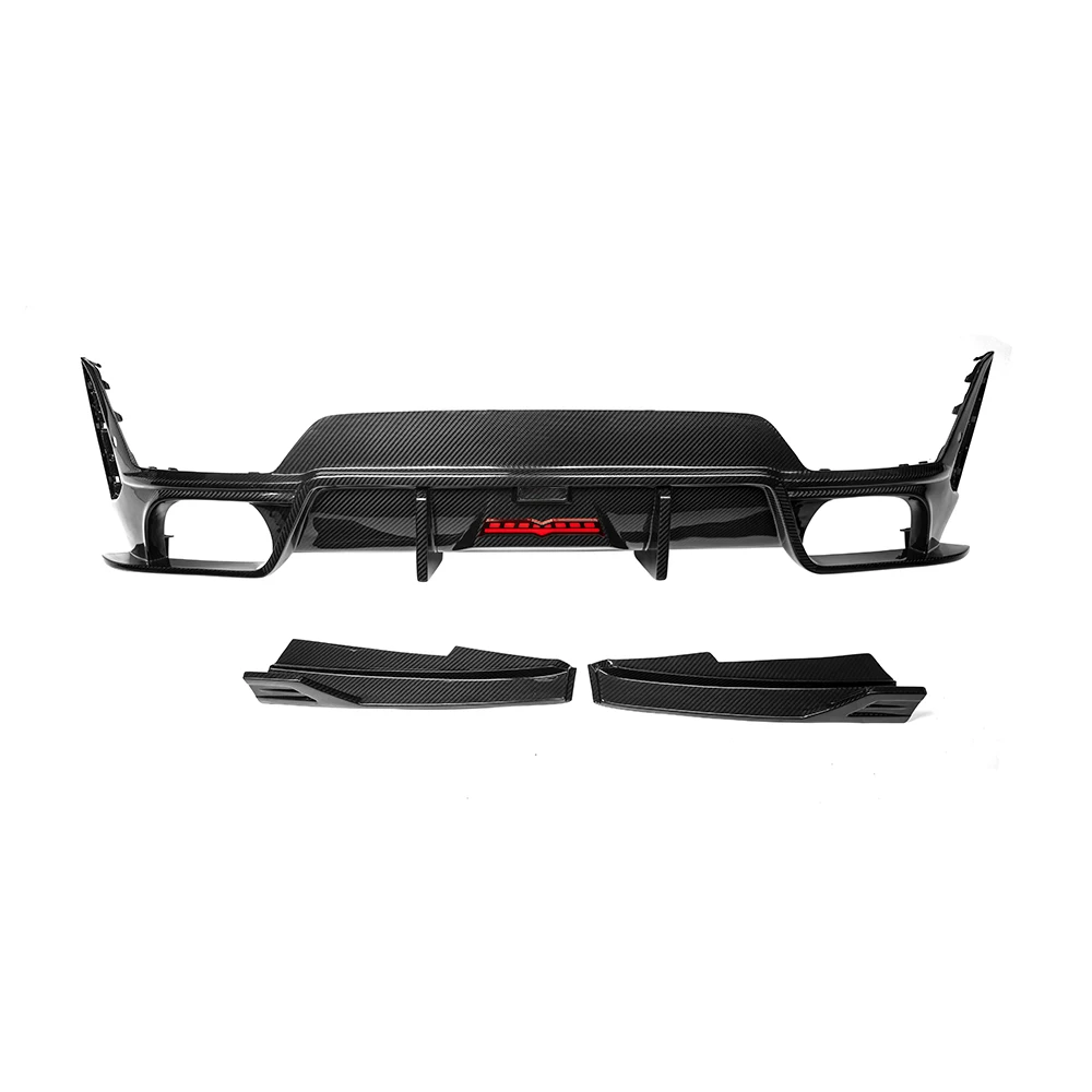 Hot selling：Fits  for  3 Series G20 G28 LCI 2023-UP Rear Bumper Diffuser Lip Spoiler Real Dry Carbon Fiber