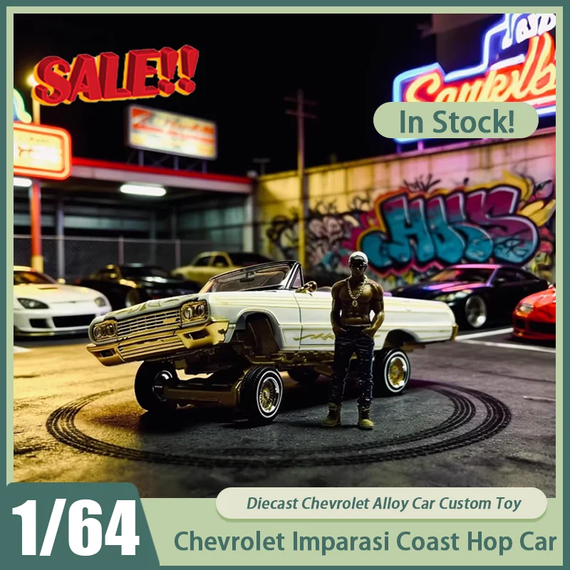 

Новый стандарт Fine Works 1:64 Chevrolet Imparasi Coast Hop Car Open Cap Alloy Limited Edition Миниатюрный литой под давлением орнамент Игрушка на заказ