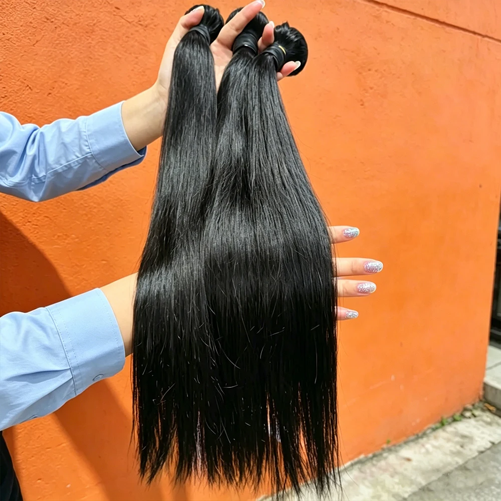 Peruvian Raw Human Hair Bundles 26 28 30 Inch Straight 2 3 4 Bundles Virgin Remy Hair Weft Extensions Women Sew In Quickly Weave Bundles Double Weft Bulk Braiding Hair