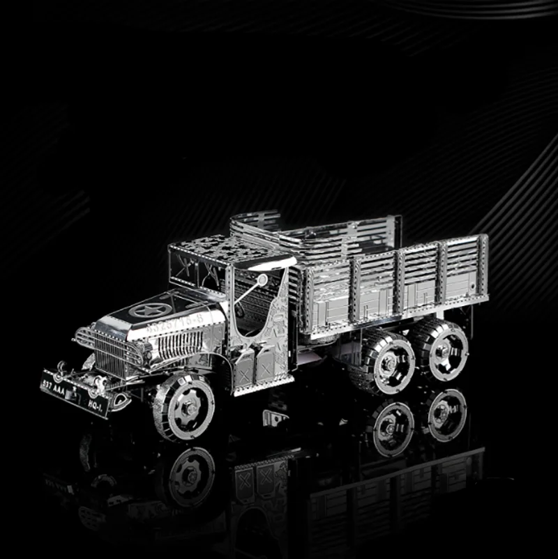 truck 3D Metal Puzzle model kits DIY Laser Cut Puzzles Jigsaw Toy For Children