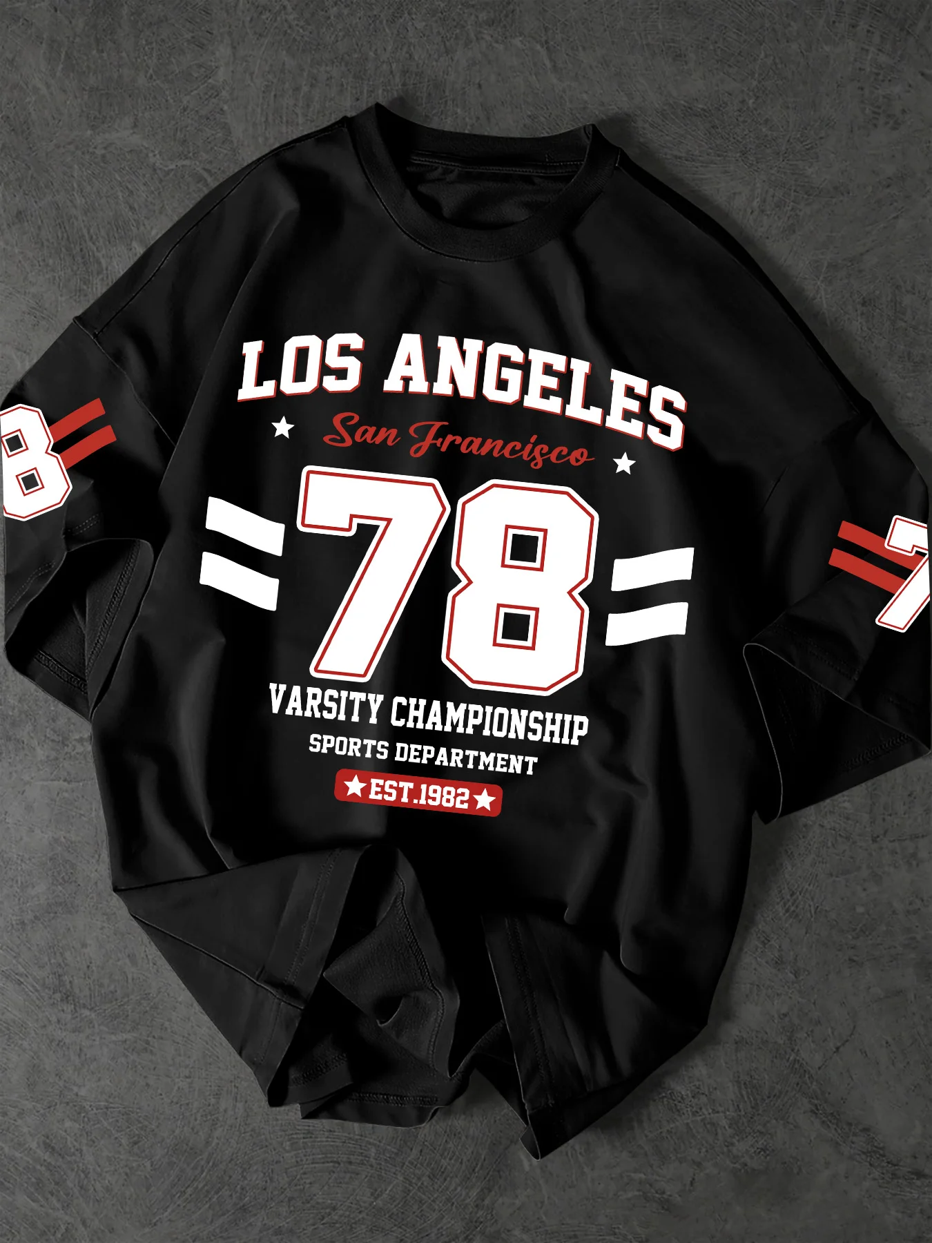 Los Angeles 78 Varsity Championship Oversized Tee