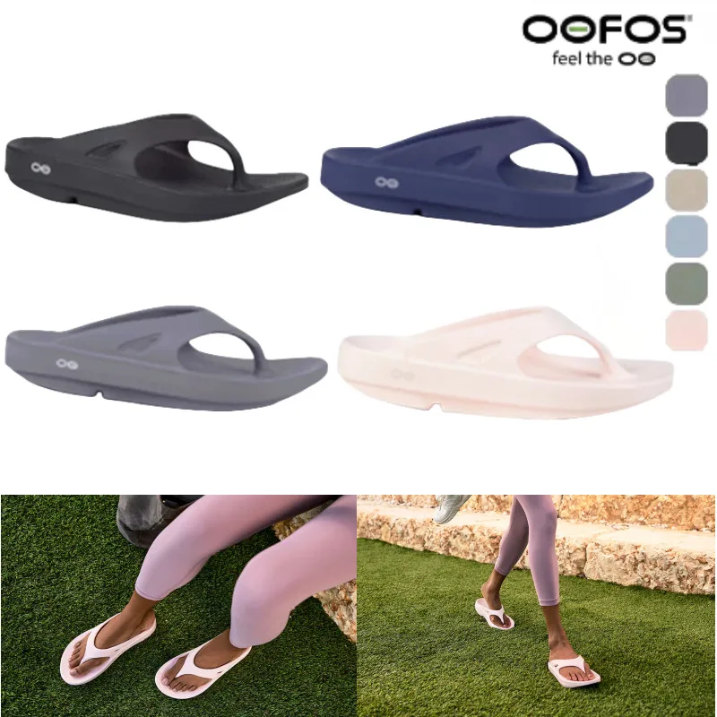 Oofos รองเท้าสลิปเปอร์น้ำหนักเบา, รองเท้าสลิปเปอร์น้ำหนักเบาสำหรับ Sandal Original รองเท้าแตะรองเท้าแตะชายหาดในบ้านพื้นนุ่มสำหรับผู้ชายและผู้หญิง