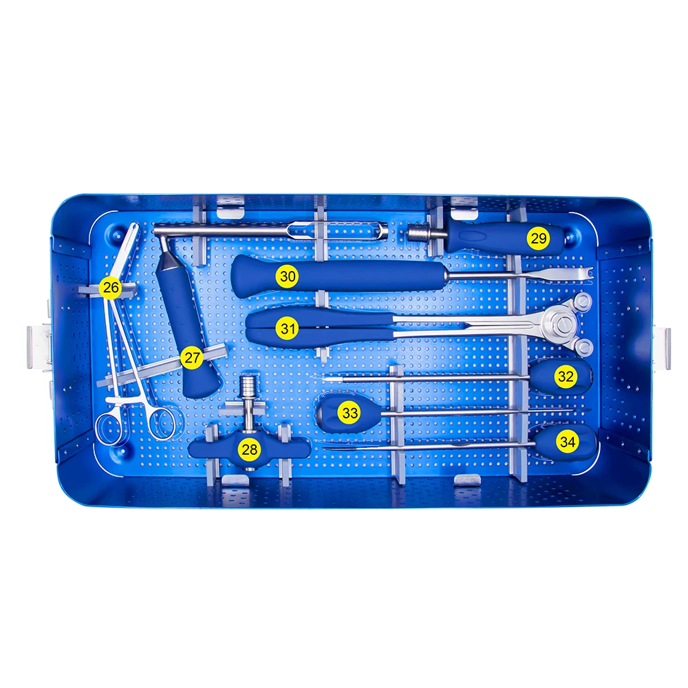 Chinese Factory Price Orthopedic Instruments  6.0 mm Spinal Pedicle Screw Instrument Set For Spinal Surgical