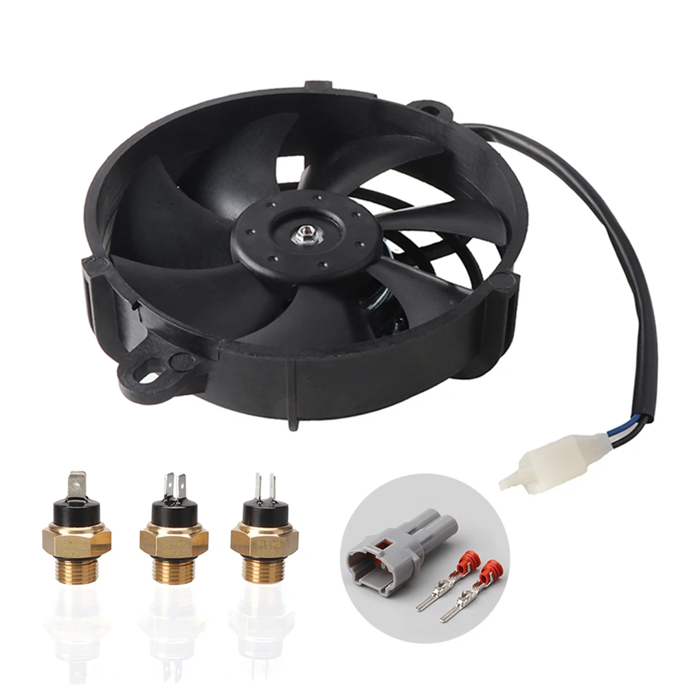 

Universal 12V Motorcycle Radiator Oil Cooler Oil Radiator Fan Water Cooler Electric Fan for ATV Dirt Bike Quad Buggy Motocross