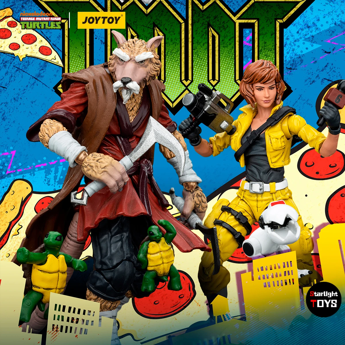 

Доставка в течение 24 часов】JOYTOY TMNT-Айрл О'Нил Сплинтер