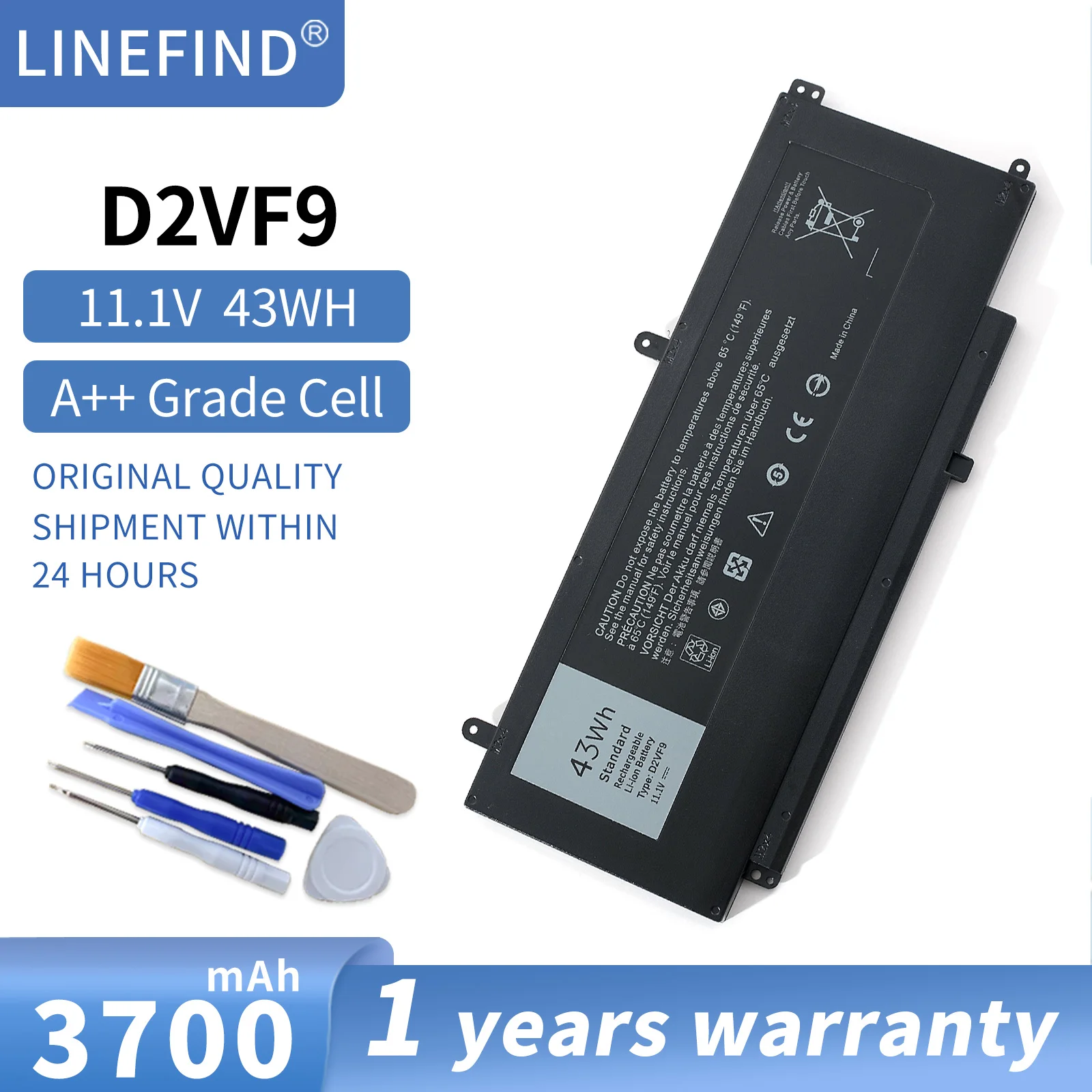 

Аккумулятор D2VF9 для ноутбука Dell Inspiron 15 7547 7548 7549 Vostro 14 5459 0PXR51 PXR51 4P8PH YGR2V 0YGR2V, литий-ионный аккумулятор 11,1 В