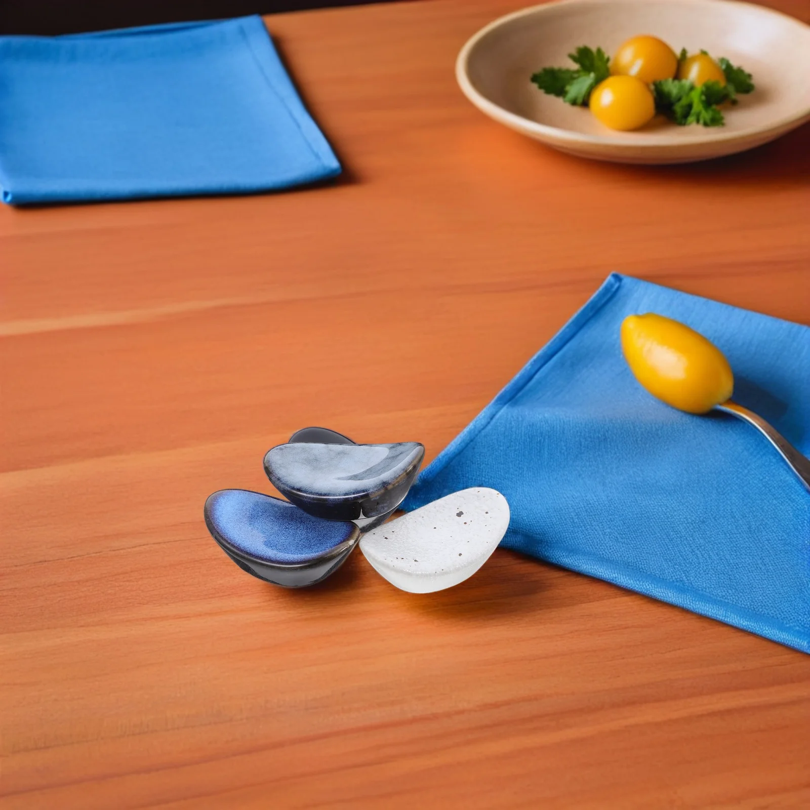 

4 Pcs Chopstick Holder Japanese Porcelain Chopsticks Ceramic Soup Spoon Storage Rack Stand Tableware Rest