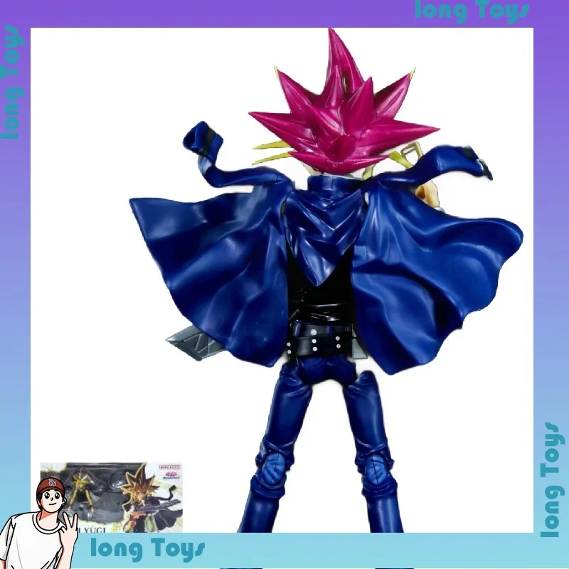 

In Stock Genuine Bandai Yu Gi Oh Duel Monsters Model Kit SHF Yami Yugi Anime Action Figure Collection Finished Model Toys Gifts
