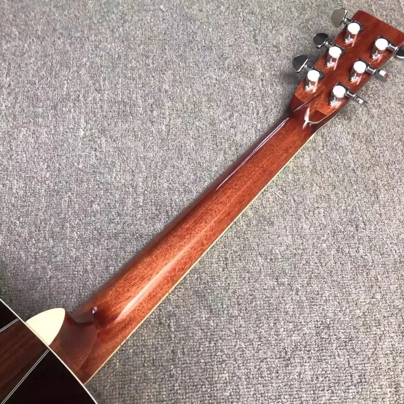 Brand New D35 Model 41# fingerstyle folk acoustic guitar with a glossy lacquer finish and solid wood cross-section
