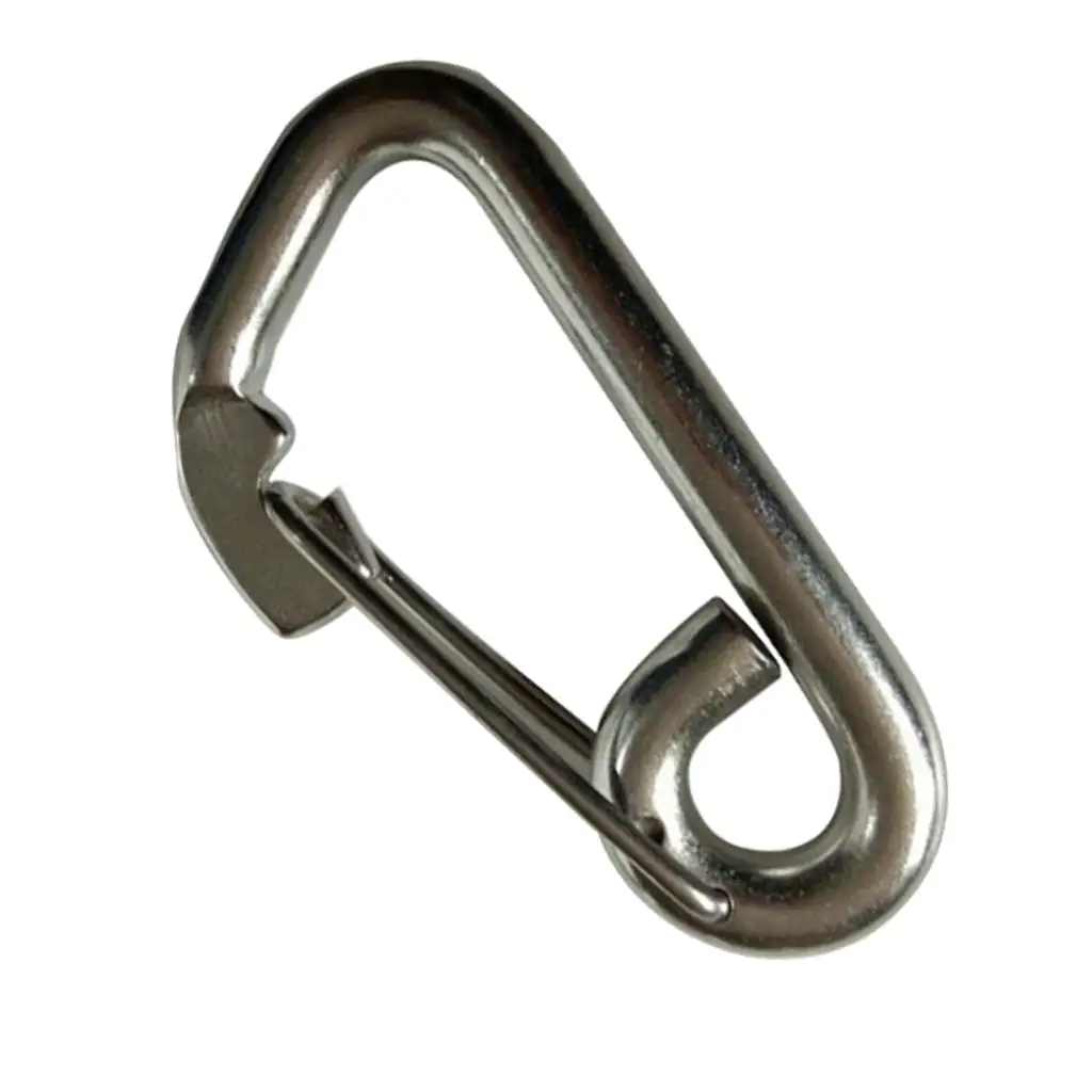 Anti Corrosion Marine Stainless Snap Hook Boat Clip Keyring Lobster Claw for Camping Hiking