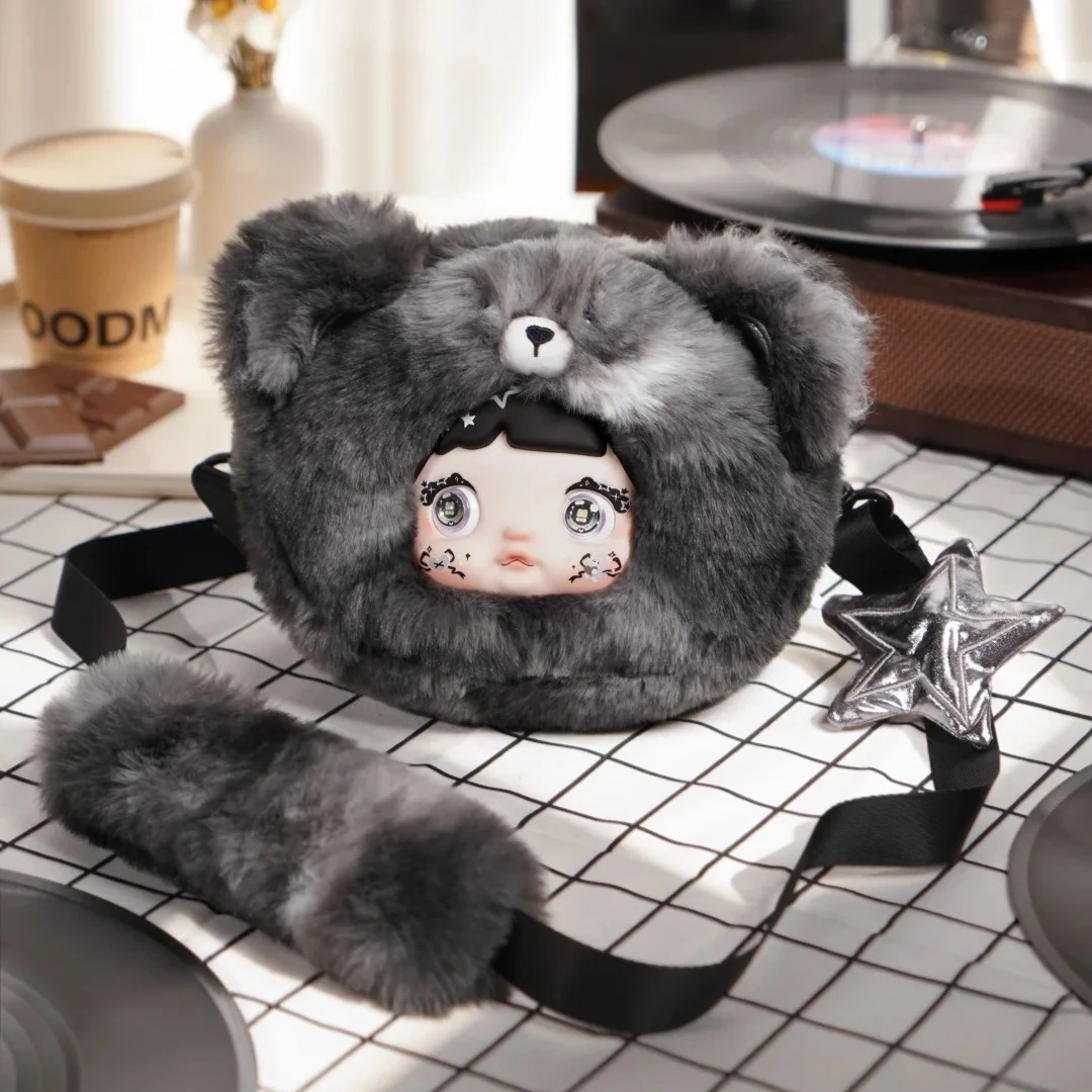 Nommi Collecting Cutie Bag Series Blind Box Kawaii Nommi V13 Vinyl Mystery Box Tas Selempang Beruang Kelinci Lucu Tas Kejutan Anime