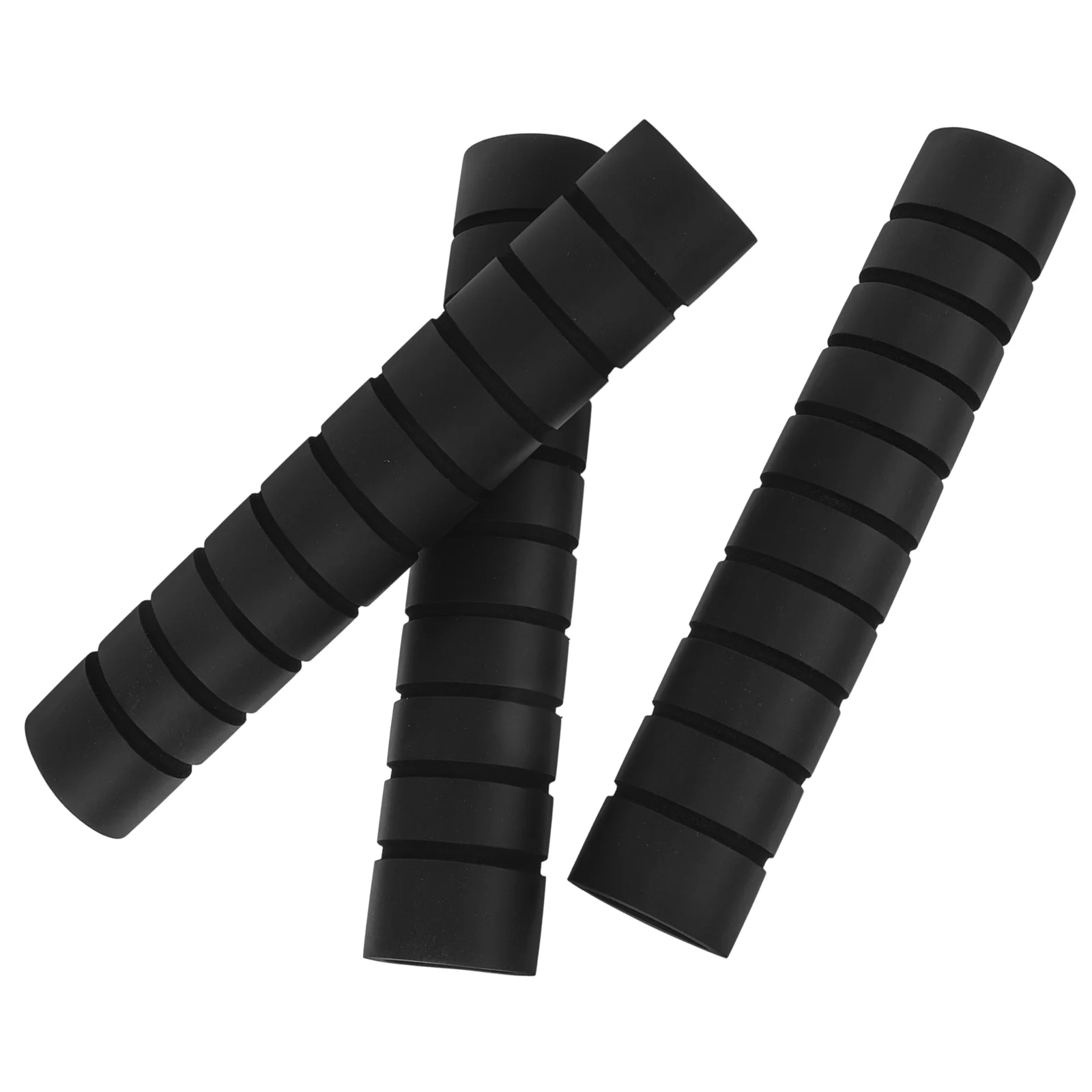 

3 Pcs Barbell Horizontal Accessories Grip Sleeve Portable Pull-up Pad Anti-slip Palm Black Sponge for