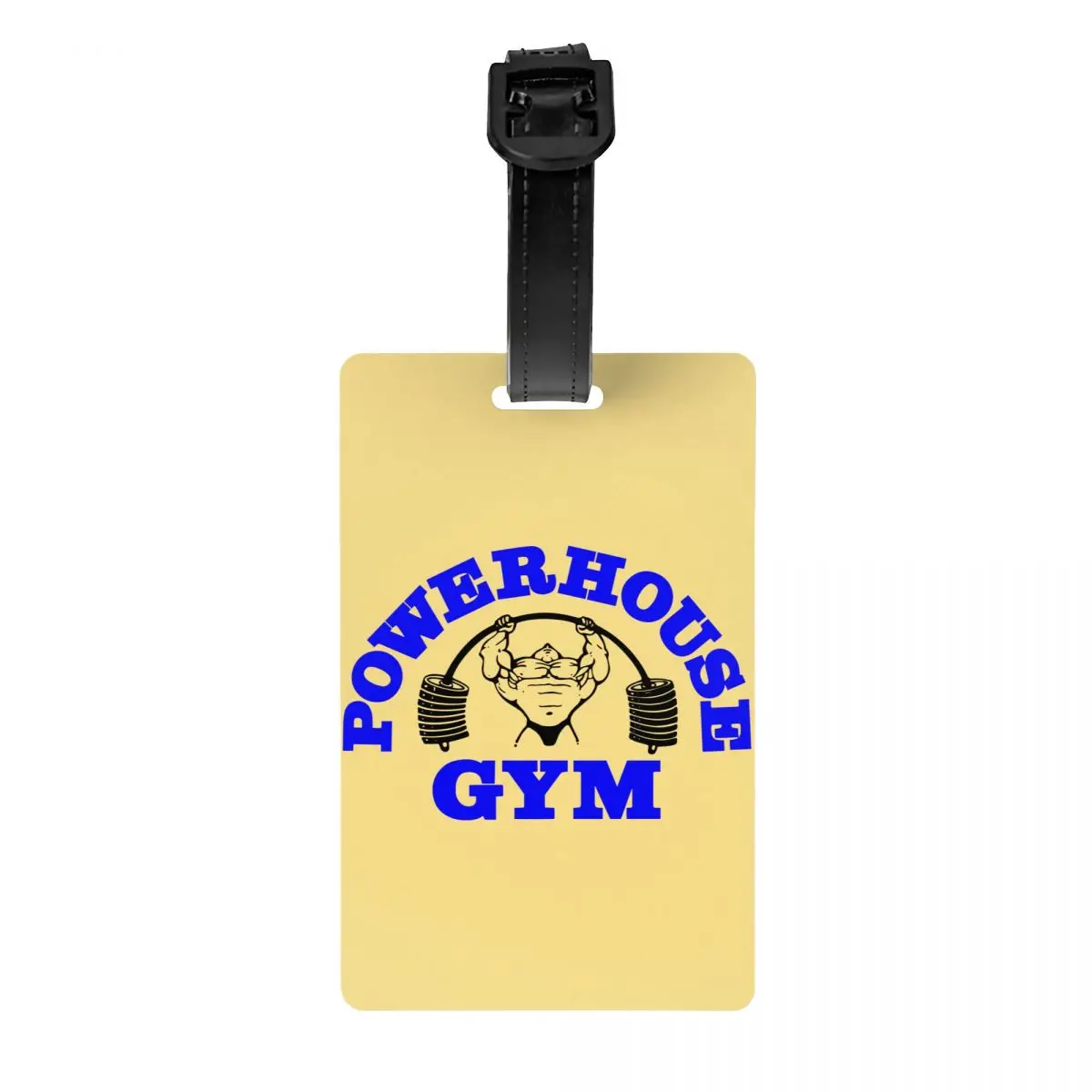 Powerhouse Gym Luggage Tags for Suitcases Bodybuilding Fitness Privacy Cover ID Label