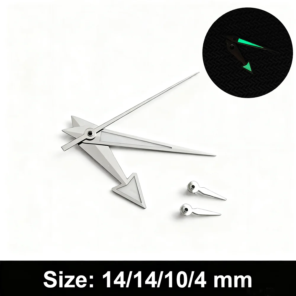 32,5 MM Beide augen Uhr Zifferblätter Für VK63 Geeignet Für VK64 Quarzwerk C3 Grün Leucht Zifferblätter Männer Uhr Zubehör teile