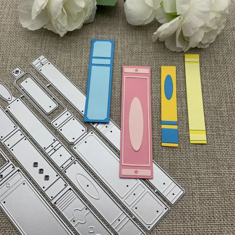 

Book Storage Box Label Metal Cutting Dies For DIY Scrapbooking Decorative Embossing Handcraft Die Cutting Template Mold
