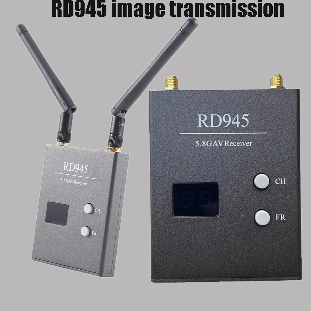 RD945 image transmission Wireless 5.8G 48CH Dual Diversity Receiver With A/V and Power Cables For FPV Racing Drone RC Toys Parts