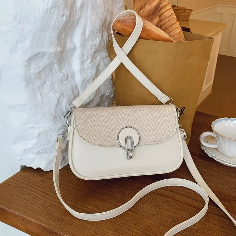 حقيبة يد نسائية متطورة مصنوعة من الجلد المصنوع من الألياف الدقيقة، مظهر يومي عصري وناعم وواسع يدوم طويلاً ​