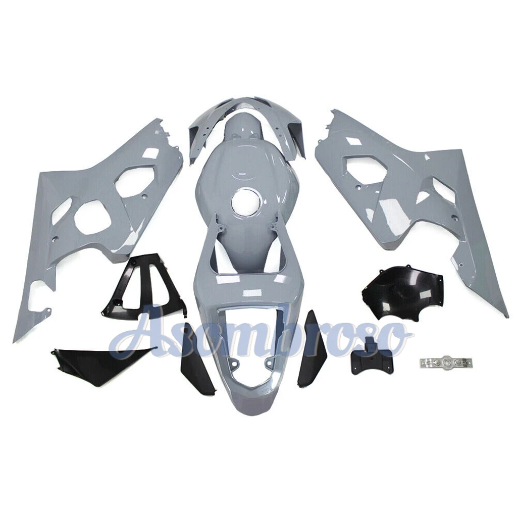 Quality Sportbike Universal Fairing kit For GSXR600 2004 2005 GSXR750 04 05 Wrecked Bike Rebuild Plastic Body Nardo Grey