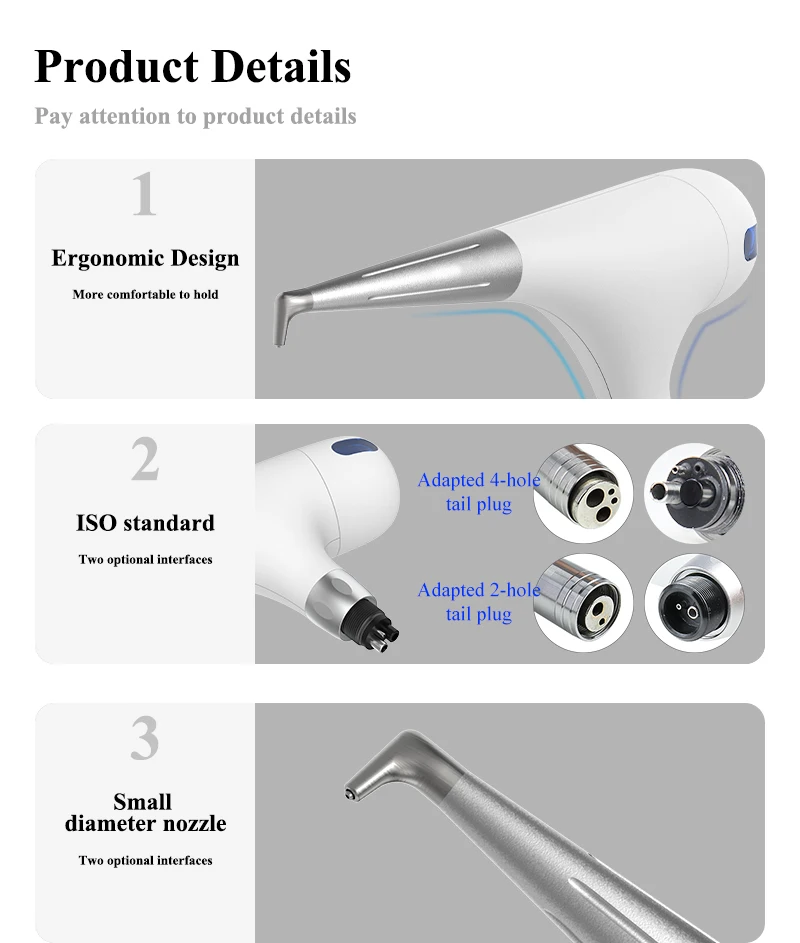 VV Dental Air Polisher Dental Spray Jet Airflow Zahnaufhellung für Mundhygiene Reinigung Zahnarzt Odontologie Sandstrahlwerkzeuge – Detail 4