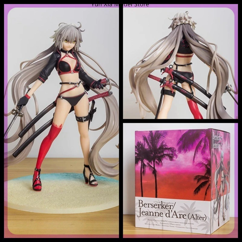 

25cm Fate Grand Order Jeanne D'Arc (Alter) In Swimsuit Game Girl Figure Model Statue Boys Collection Desktop Decoration Ornament