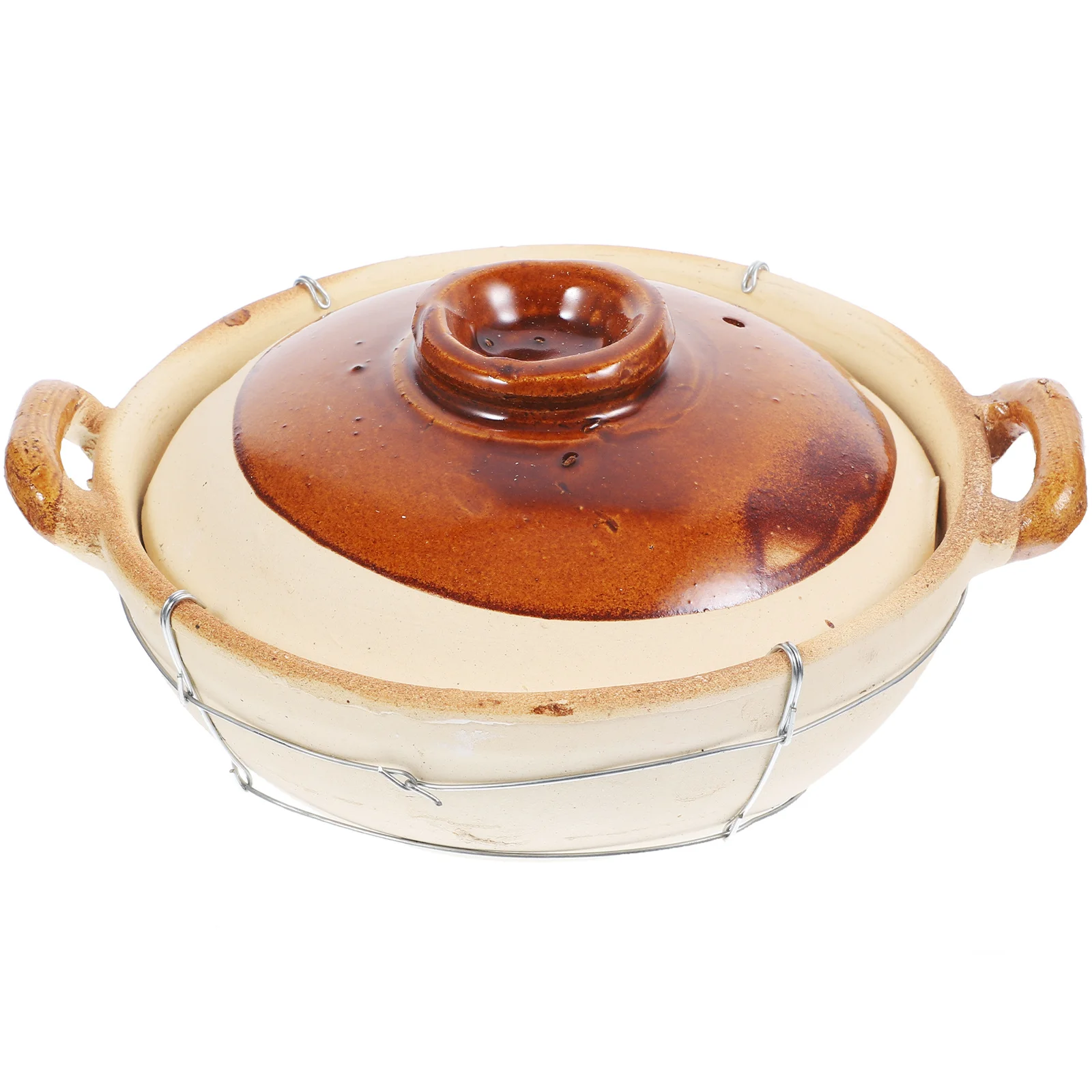 

800ml Chinese Clay Pot Bottom Gathering Heating Stable Material for Delicious Meals Chinese Clay Pot Kitchen Casserole