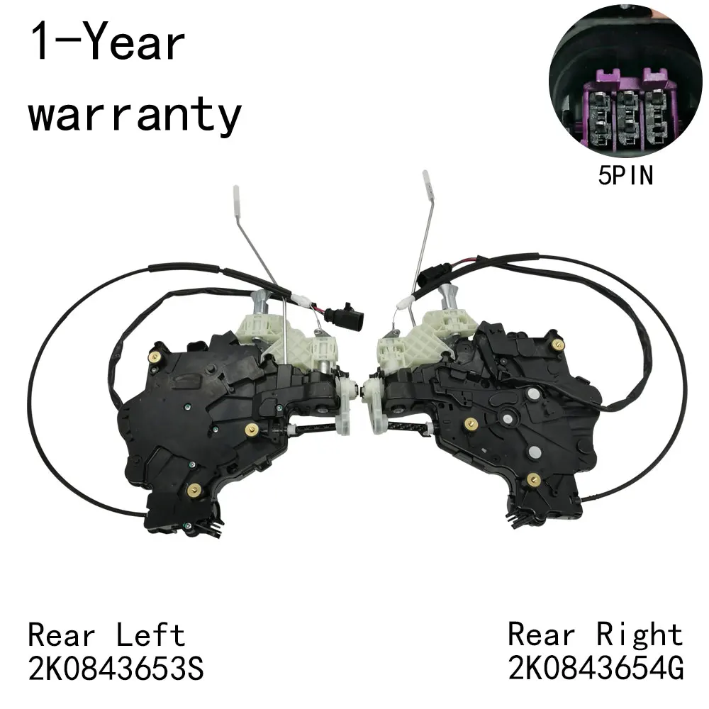 Siłownik zamka drzwi do VW Caddy 2004-2008 2K0843653S 2K0843654G