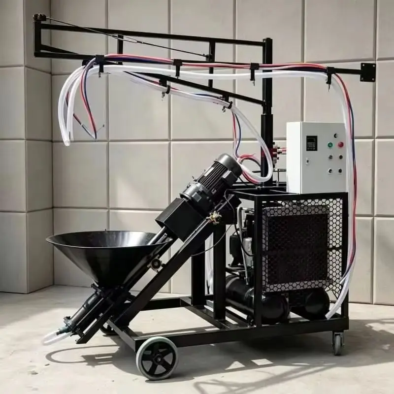 Cement Mortar GRC Sprayer 380V 3 Phase Electric Sprayer Customized 20 200r min For Interior Wall Latex Paint Stucco Coating