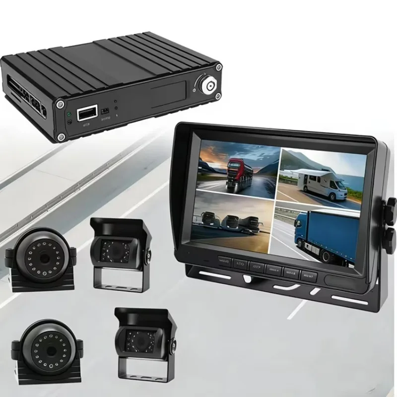 Full 4 Channel 1080P Mobile DVR Recorder With 4G WIFI For Heavy Vehicle Bus Truck Safety