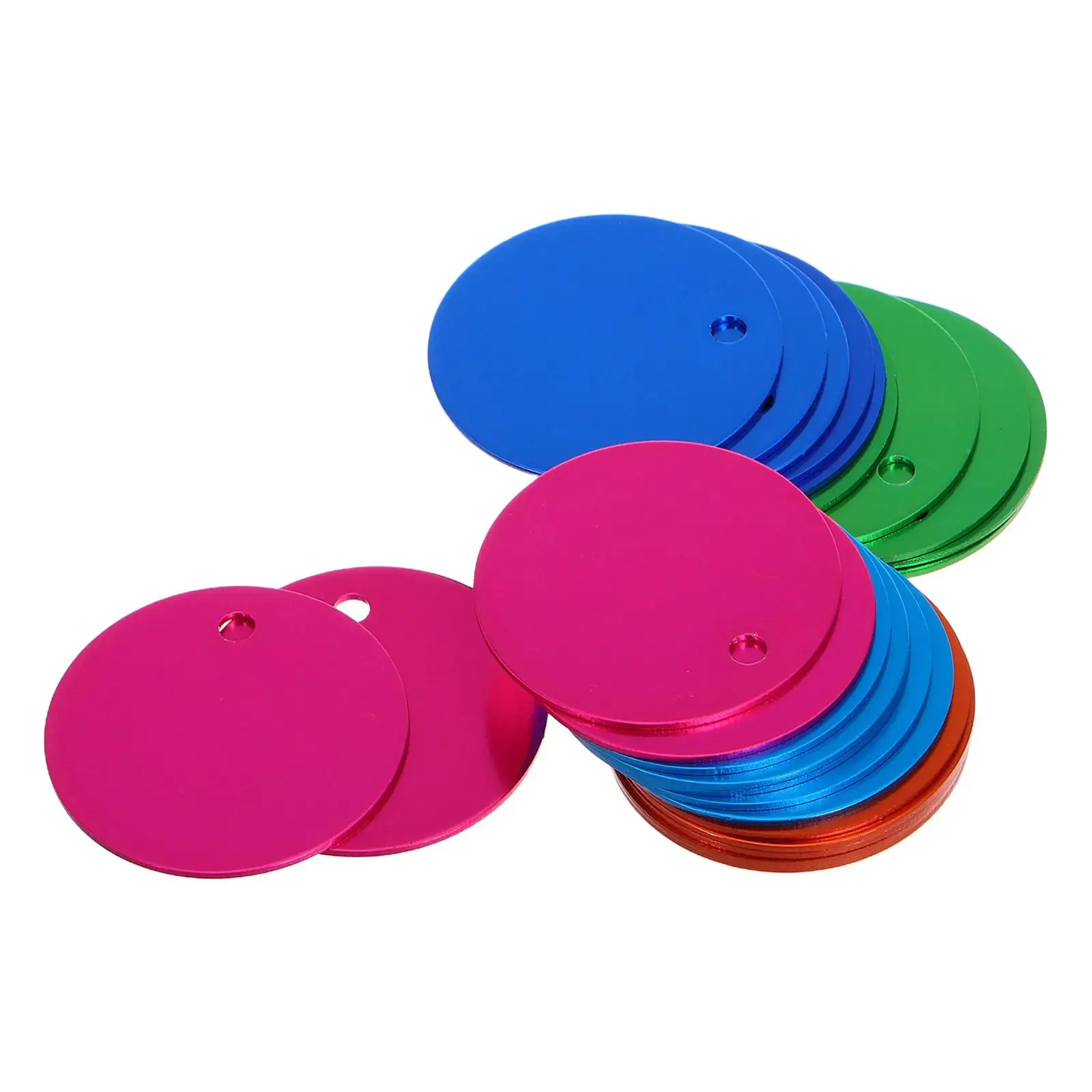 25 uds. Etiquetas colgantes de aleación de aluminio para mascotas, etiquetas de etiquetas con estampado en blanco para gatos, Collier Pour Chaton