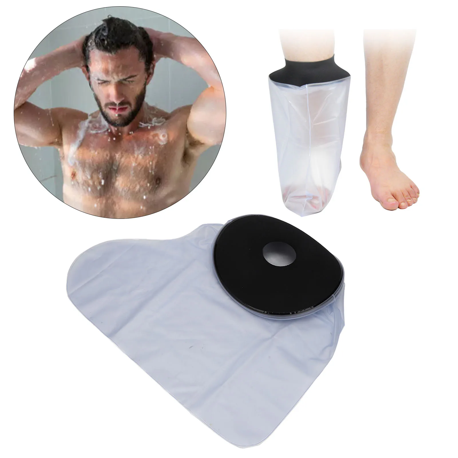 Foot Cast Shower Cover Stable and Firm High Elasticity Waterproof Foot Cast Sleeve Good Sealing Easy To Clean for Post Op