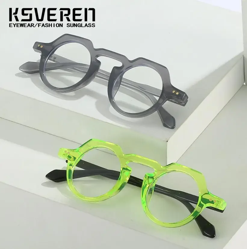 Men Women Personality Round Photochromic Nearsighted Glasses Refractive Astigmatism Lenses Anti Reflection 0 -0.5 To -6.0