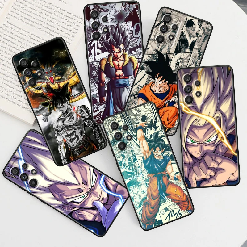 D-D-Dragons B-Balls Z Cartoon For Samsung A53 A52 A33 A32 A51 A71 A21S A13 A73 A55 A22 A23 A35 A72 A54 A12 5G Black Soft