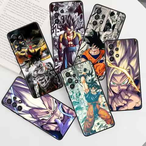 D-D-Dragons B-Balls Z Cartoon For Samsung A53 A52 A33 A32 A51 A71 A21S A13 A73 A55 A22 A23 A35 A72 A54 A12 5G Black Soft