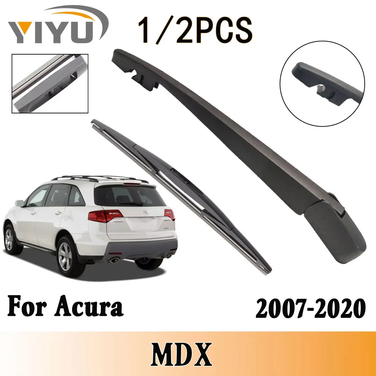 1/2PCS Heckscheibe Wischerblatt Wischerarm Kit Für Acura MDX 2007-2020 Windschutzscheibe Windschutz Heckscheibe Zubehör