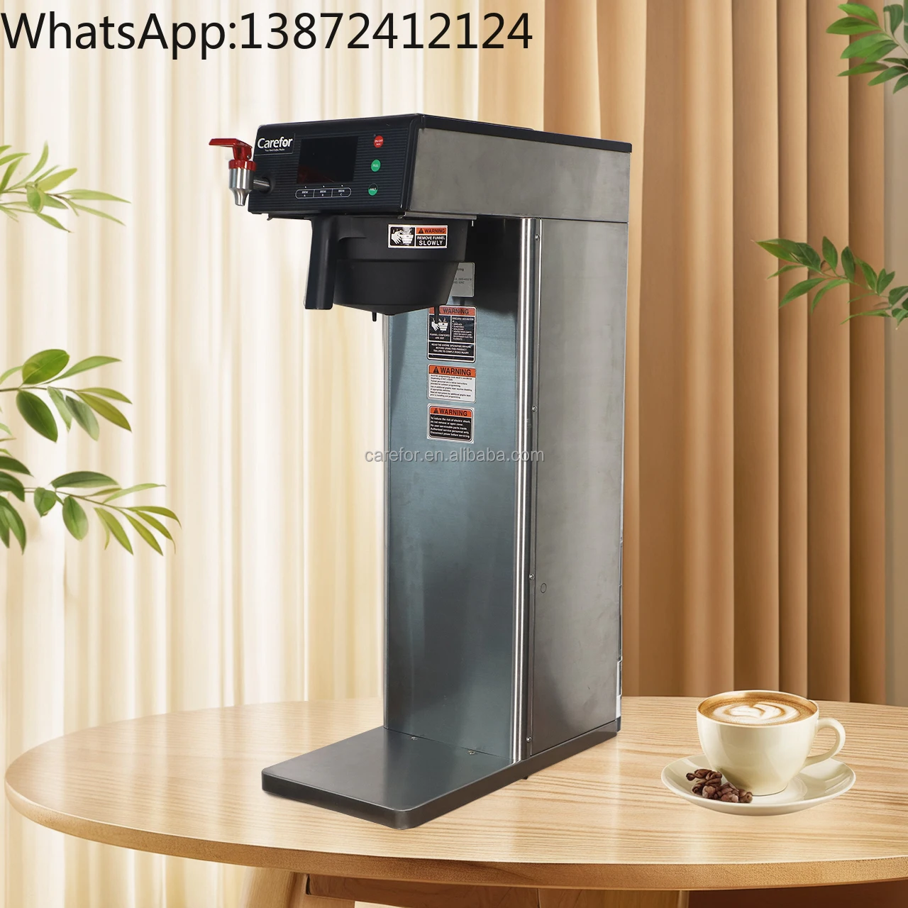 

Manufacturing Supplies Customized Optional Side Farcet Electric Drip Commercial Coffee Brewer for Restaurant