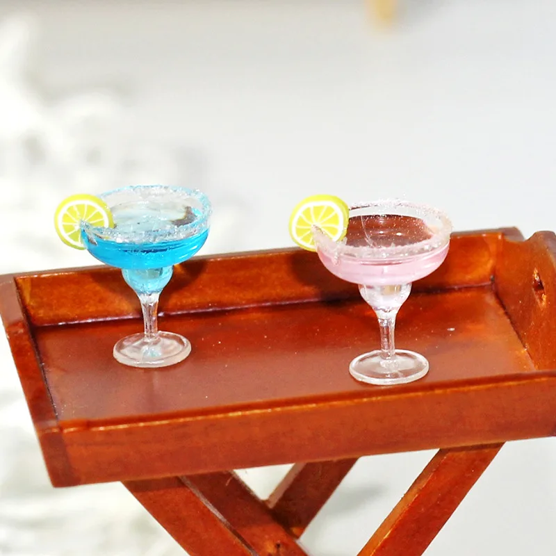

1:12 Cute Miniature Food Model Dollhouse Accessories Cocktail Series Tavern Scene Photography Props Doll House Decoration Toys