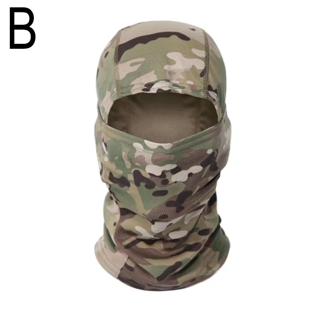 Balaclava Full Face Mask Cover Cycling Airsoft Hunting Hat Camouflage Balaclava Scarf Summer Sun Protection Cycling Cap