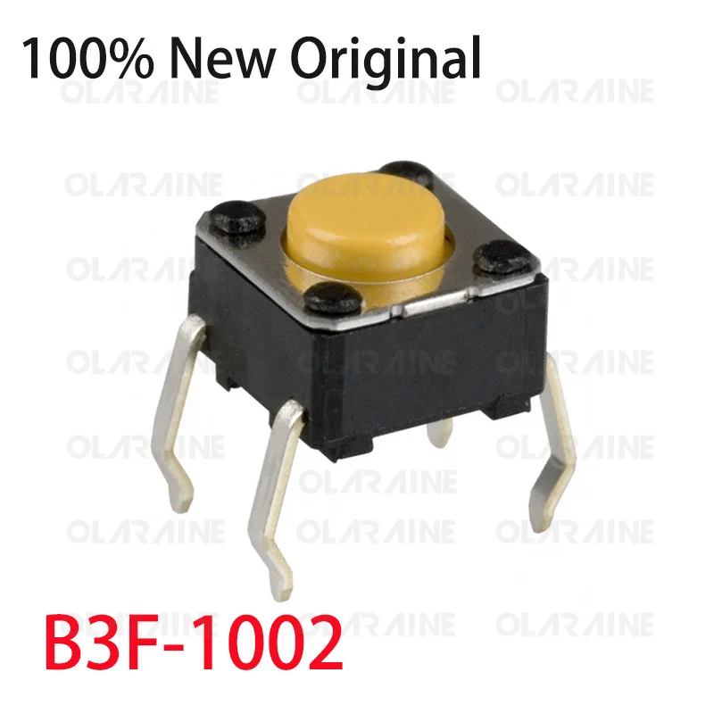 5/10/100Pcs B3F-1002 Tactile switches Switch function: OFF - (ON)  Working force 1.5 N	 Current 50 mA Voltage 24 VDC