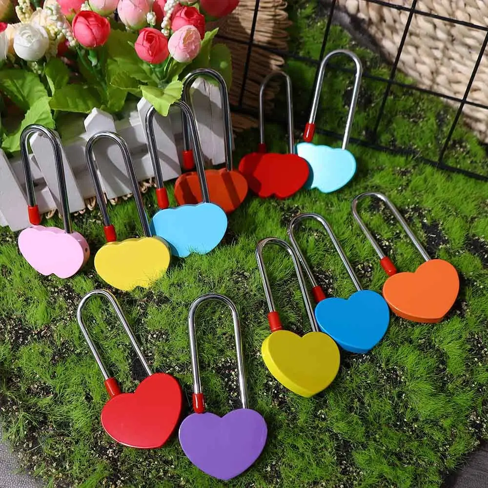 Vintage Couples Everlasting Love Couples Anniversary Heart Shape Without Key Wish Lock Wedding Gifts Keepsake Love Padlock