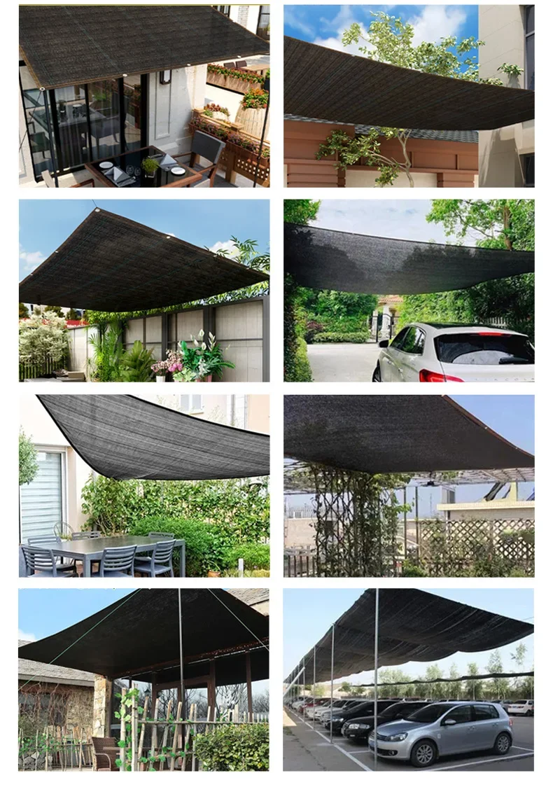 yes70-80% Sunshade Net And Clips for Greenhouse - Plant Cover Mesh, Garden Fence Privacy Screen, Outdoor Shed Canopy & Shade Clo