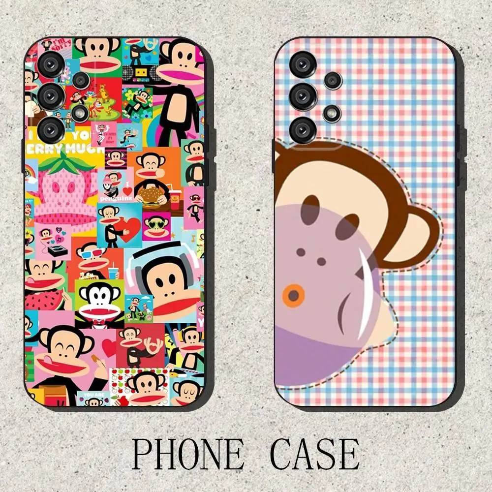 

P-PaulS Frank Monkey Phone Case For Samsung S25,S24,S21,S22,S23,S30,Ultra,S20,Plus,Fe,Lite,Note,10,9,5G Black Cover