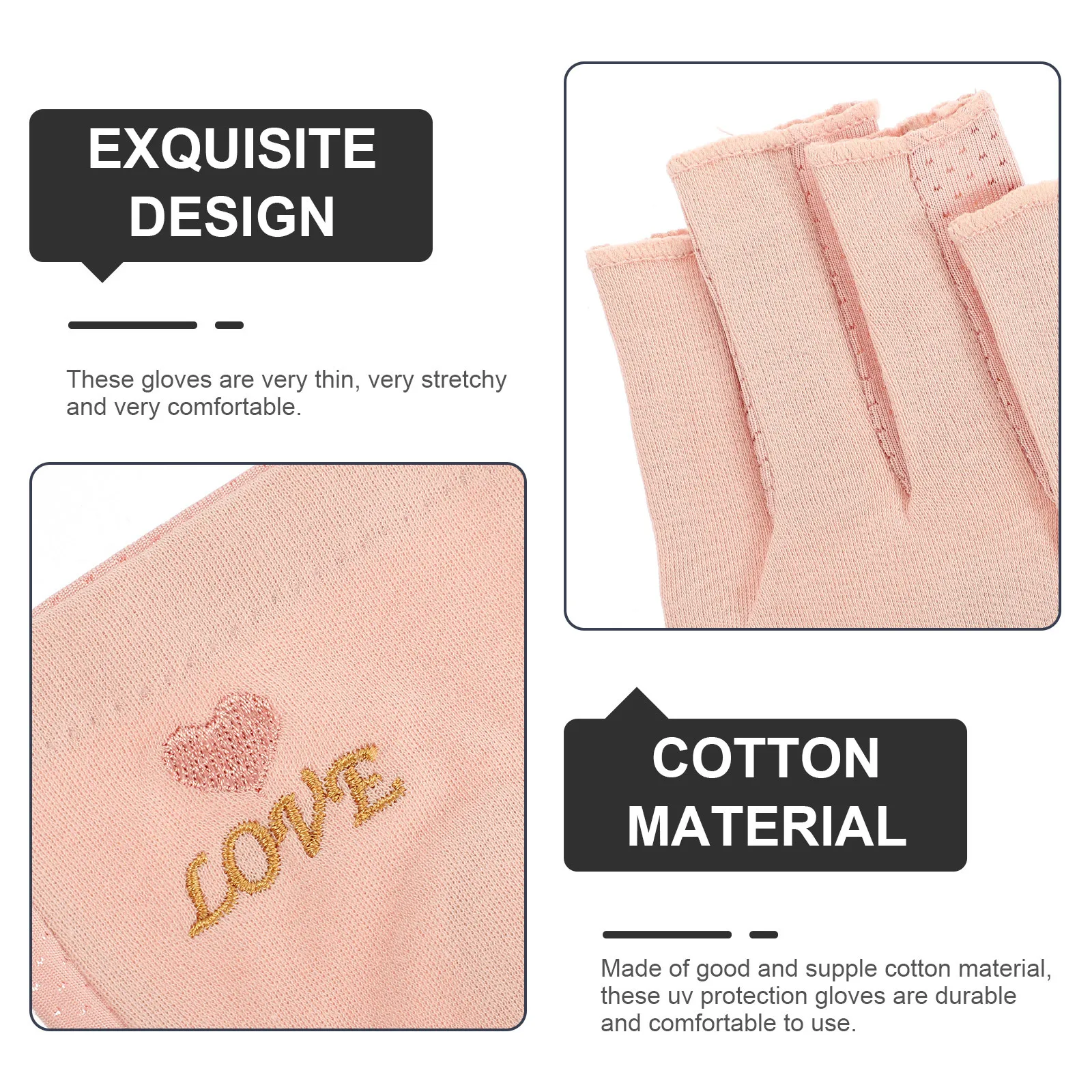 

1 пара перчаток для дизайна ногтей с защитой от ультрафиолета, термостойкие маникюрные защитные перчатки для рук, многоразовые перчатки с УФ-защитой на половину пальца для салона на открытом воздухе