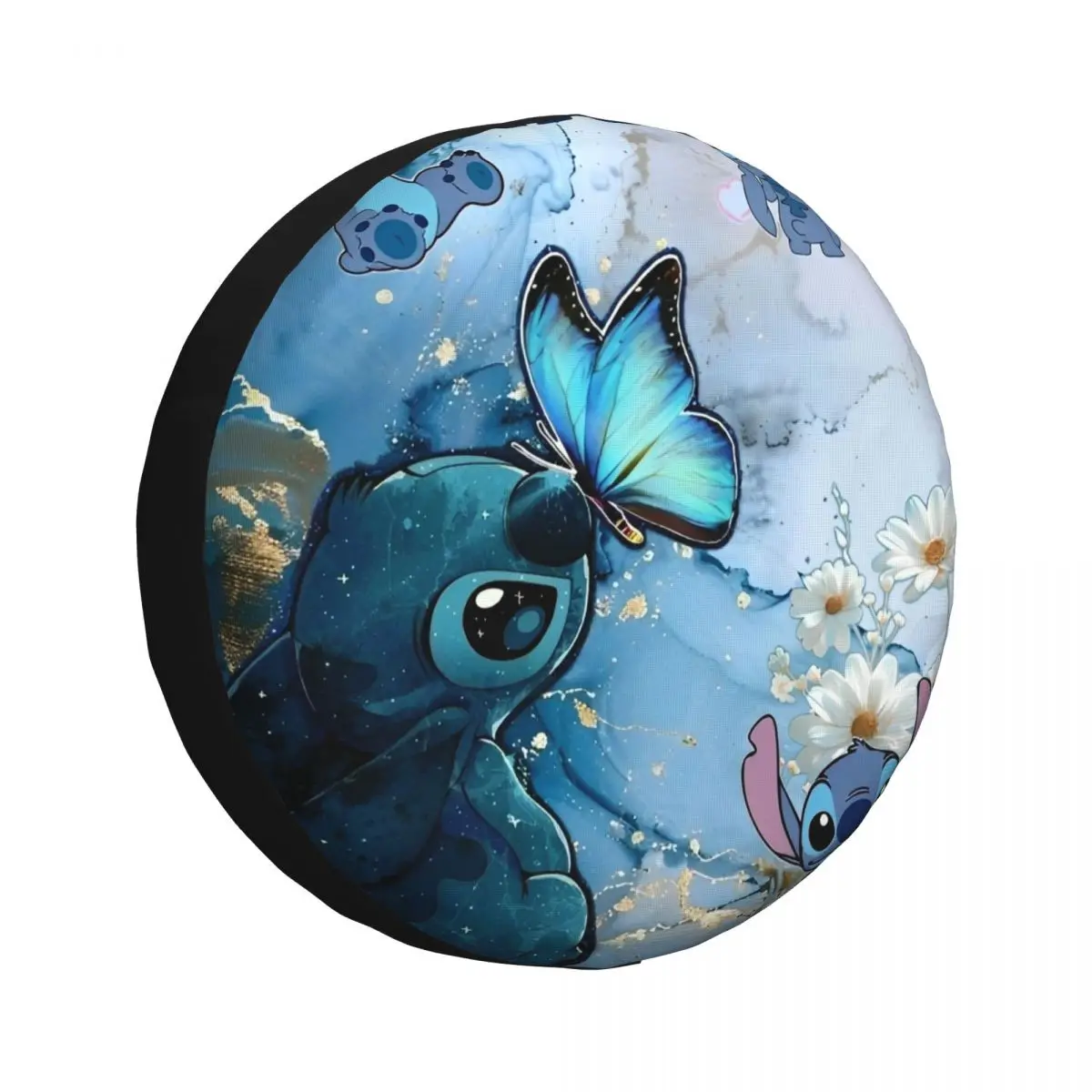 

Lion Stitch Kawaill Alien Spare Tire Cover for RV Trailer Waterproof Car Wheel Cover with Fit for SUV Camper Off-Road Vehicle