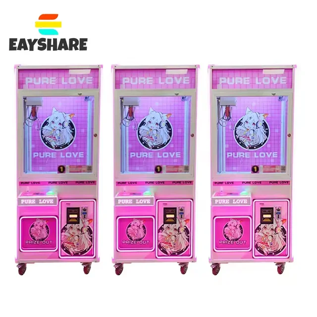 Hot Sale Doll Crane Machine Claw Stuffed Animals Catcher Catcher Doll Coin Operated Games Small Claw Machine With Bill Acceptor