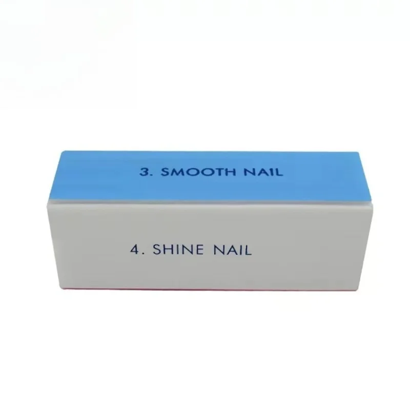 1/5/10PCS Schwamm Vierseitige Nagel Polieren und Polieren Streifen Farbe Zufällig Nagel Reparatur EINE Block sand Streifen Nagel Reparatur Werkzeug