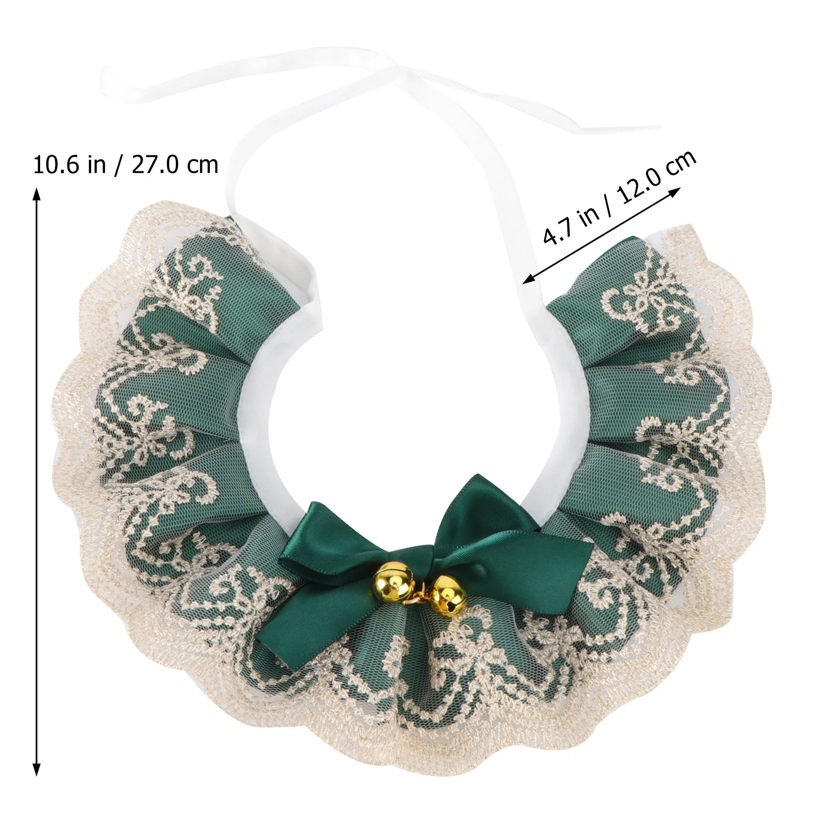 

1pc Pet Bell Lace Scarf 25-30Cm Cat Neckerchief For Dog Rabbit Breathable Fashion Gift Accessory Pet Supplies