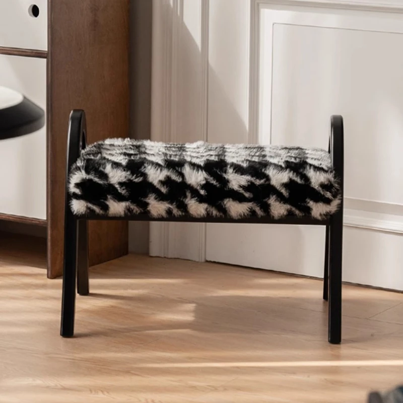 Entrance Stool Chair Decoration Floor Footrest Nordic Stool Chair Auxiliary Bedroom Marche Pied Pliable Interior Furniture