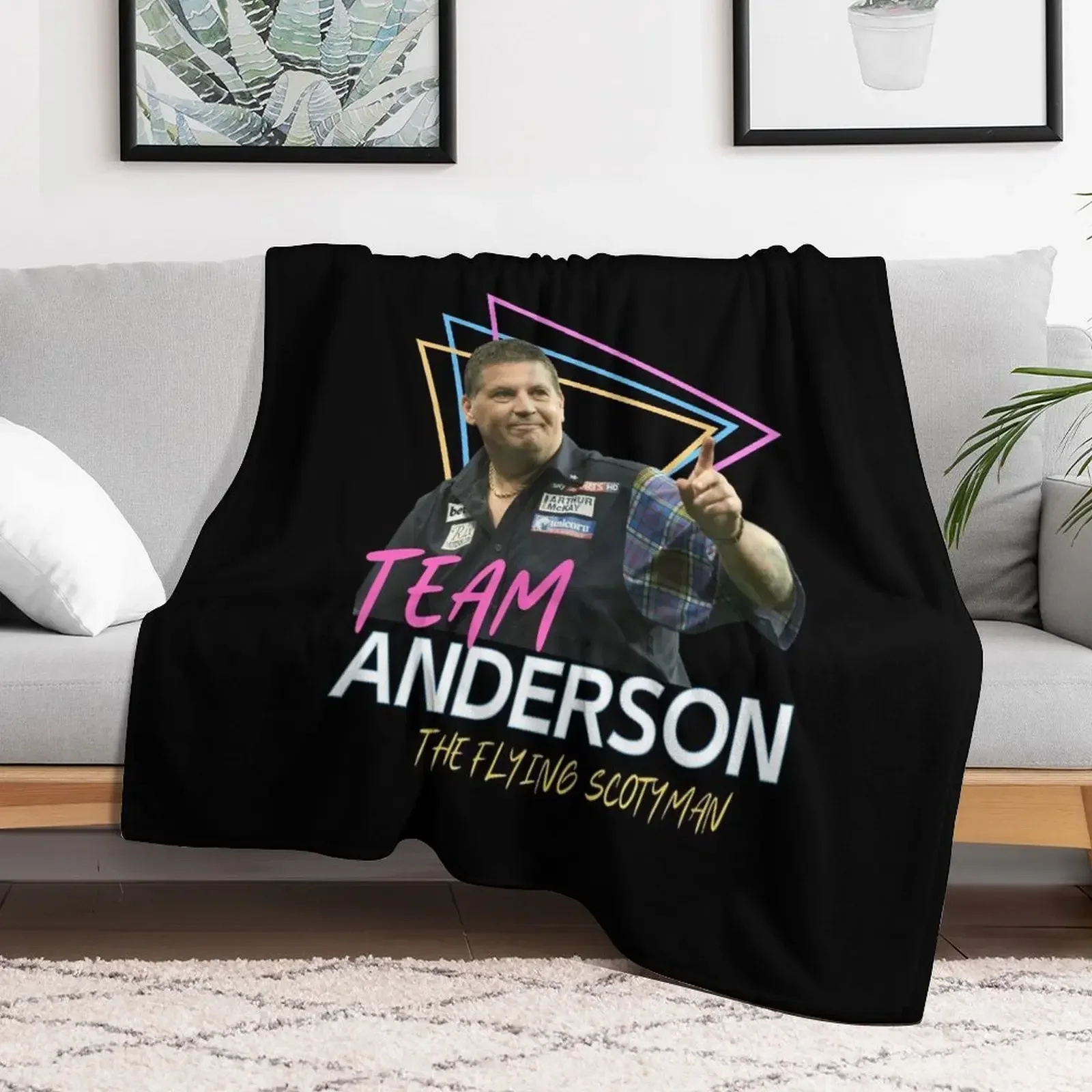 Gary Anderson Darts PDC 2022- ian white Gary Anderso darts team Throw Blanket bed plaid warm for winter For Sofa Thin Blankets