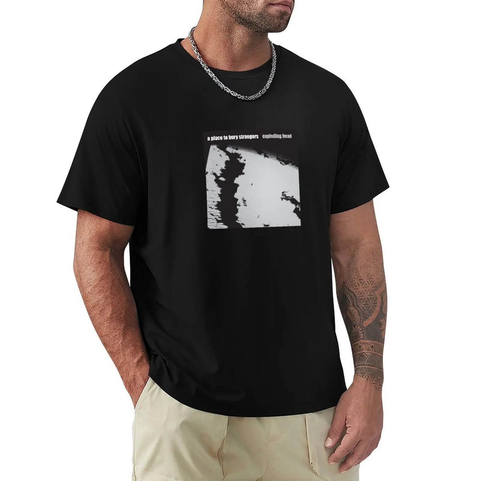 A Place to Bury Strangers - Exploding Head Album Artwork T-Shirt Summer Print Short Sleeve Tee