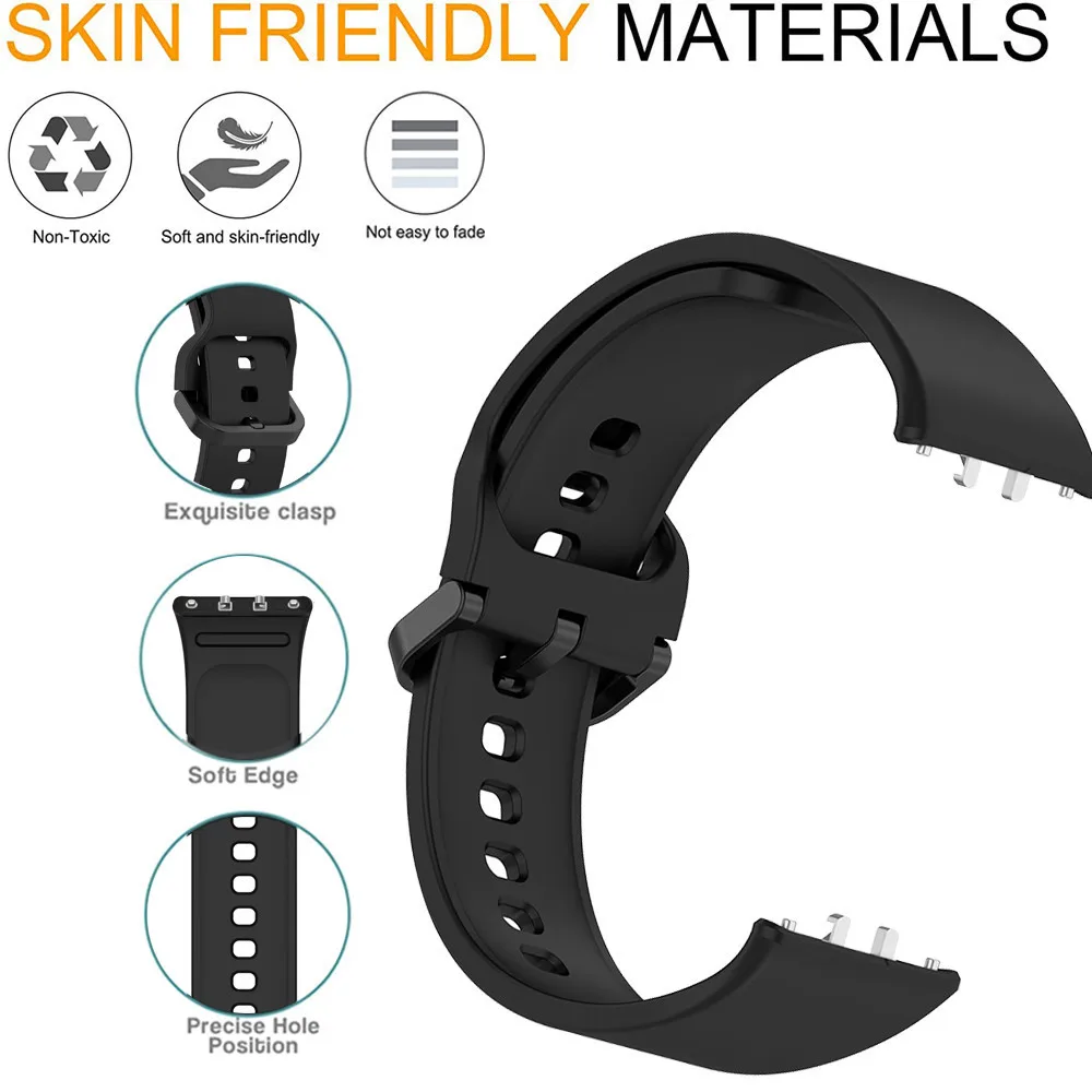 Soft Silicone Strap for Samsung Galaxy Fit3 Strap Accessories Replacement Watchband and Screen Protector Case Wristband Bracelet
